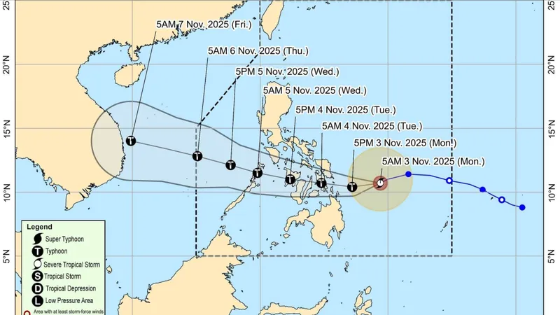 Bão Kalmaegi đe dọa Philippines