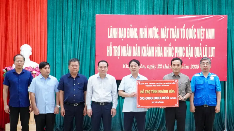 Khánh Hòa gửi thư cảm ơn Đảng bộ, chính quyền và nhân dân TPHCM