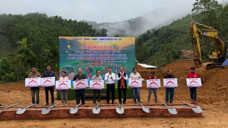 Đà Nẵng khởi công xây dựng nhà ở cho người dân vùng sạt lở Trà Tân