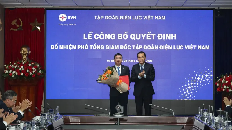 EVN công bố quyết định bổ nhiệm 2 Phó Tổng giám đốc