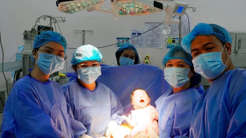 Một em bé chào đời đúng khoảnh khắc giao thừa 2026 tại Bệnh viện Hùng Vương (TPHCM)