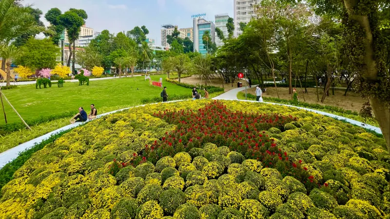 Công viên tại khu đất Nhà thi đấu Phan Đình Phùng đưa vào phục vụ người dân