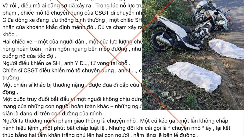 Đắk Lắk: Bác bỏ thông tin sai sự thật về tai nạn giao thông liên quan CSGT