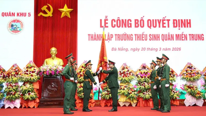 Quân khu 5 công bố quyết định thành lập Trường Thiếu sinh quân miền Trung