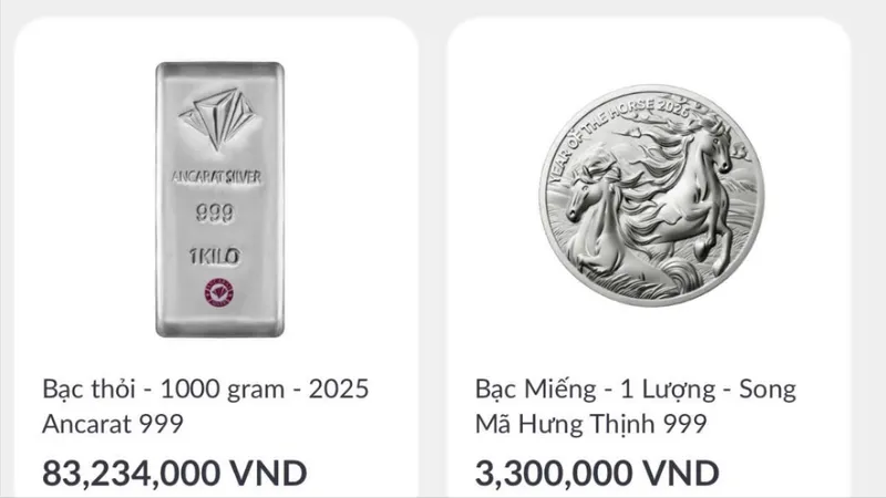 Thêm ngân hàng triển khai mua bạc trên nền tảng số