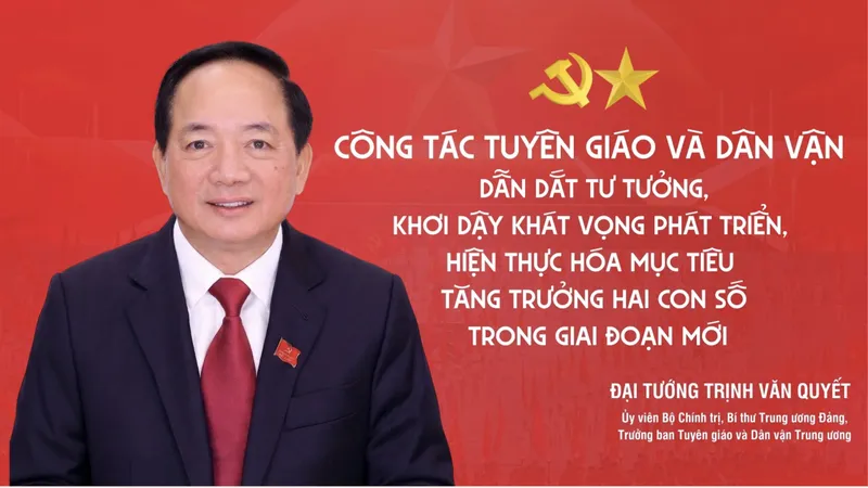 Công tác tuyên giáo và dân vận dẫn dắt tư tưởng, khơi dậy khát vọng phát triển, hiện thực hóa mục tiêu tăng trưởng hai con số trong giai đoạn mới