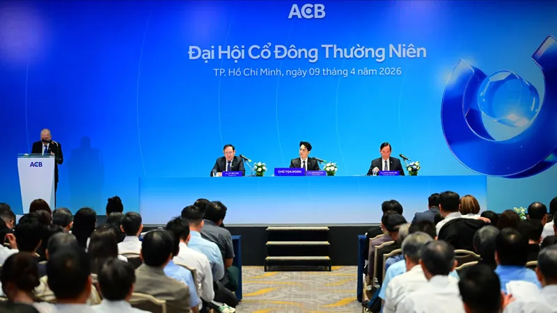 Ngân hàng TMCP Á Châu (ACB) tổ chức Đại hội đồng cổ đông (ĐHĐCĐ) thường niên năm 2026, sáng 9-4
