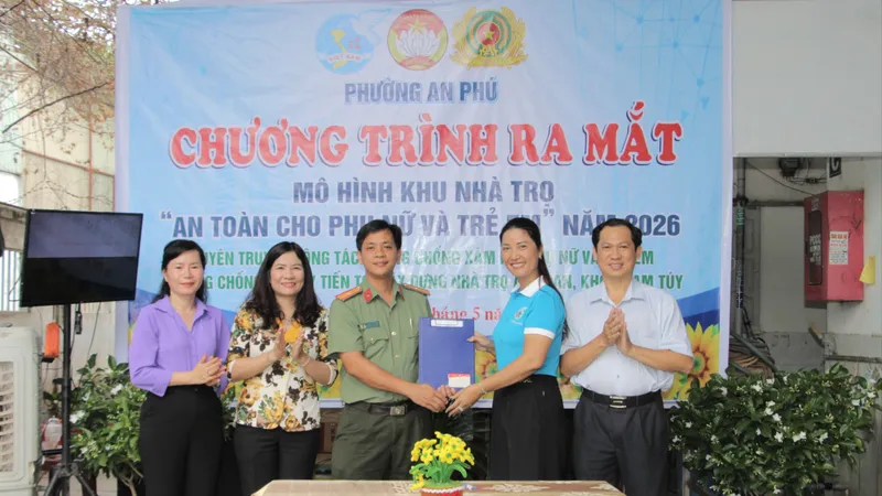 Ra mắt mô hình “Khu nhà trọ an toàn cho phụ nữ và trẻ em”