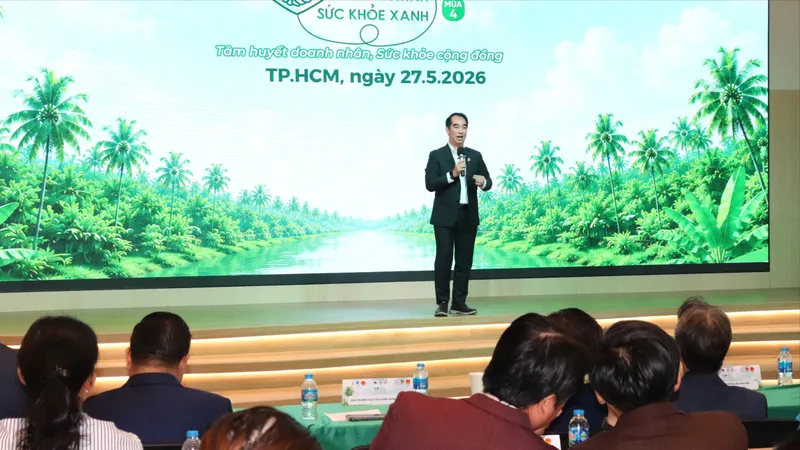 Đại diện YBA HCM chia sẻ thông tin về chương trình “Hành trình sức khỏe xanh” mùa 4