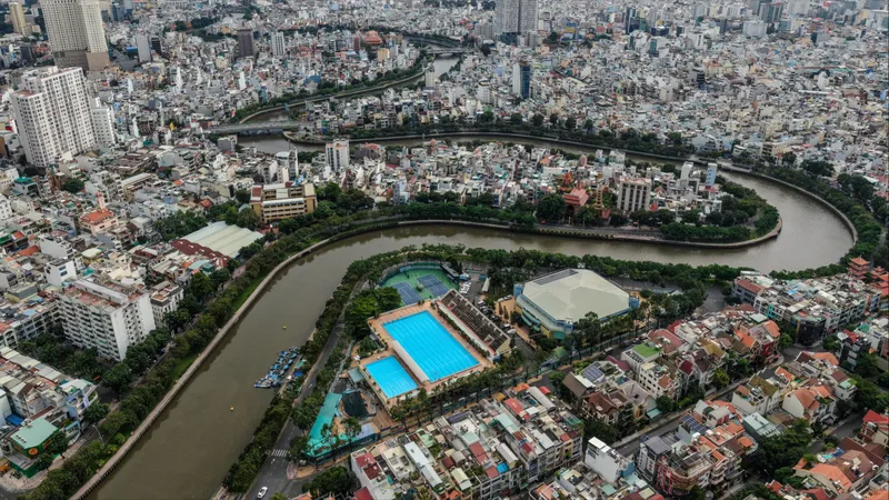 Khu đô thị tại phường Nhiêu Lộc, TPHCM. Ảnh: HOÀNG HÙNG