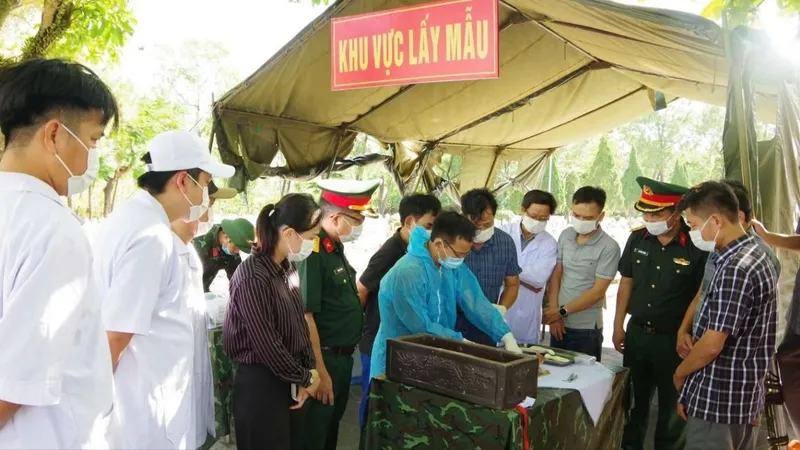 Lấy mẫu giám định ADN tại 5.929 phần mộ liệt sĩ ở Nghĩa trang Liệt sĩ quốc gia Đường 9