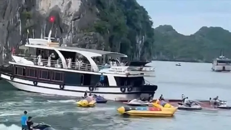 Va chạm 2 tàu chở khách trên vịnh Lan Hạ, 1 người tử vong