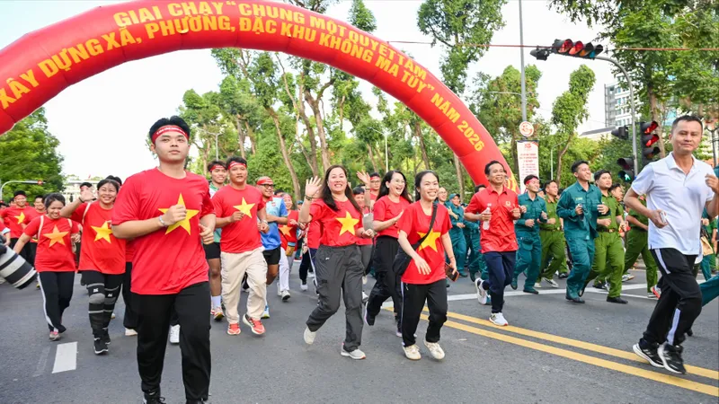TPHCM: Hơn 8.000 người chạy bộ hưởng ứng Tháng hành động phòng, chống ma túy