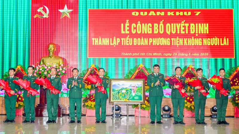 Quân khu 7 thành lập Tiểu đoàn Phương tiện không người lái