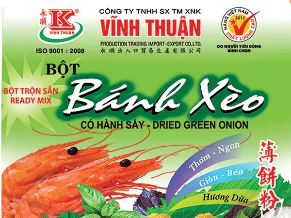 Bột Vĩnh Thuận hương vị tuyệt vời