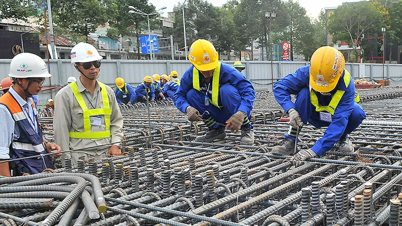 Nhu cầu sử dụng thép trong nước rất lớn . Ảnh: THÀNH TRÍ
