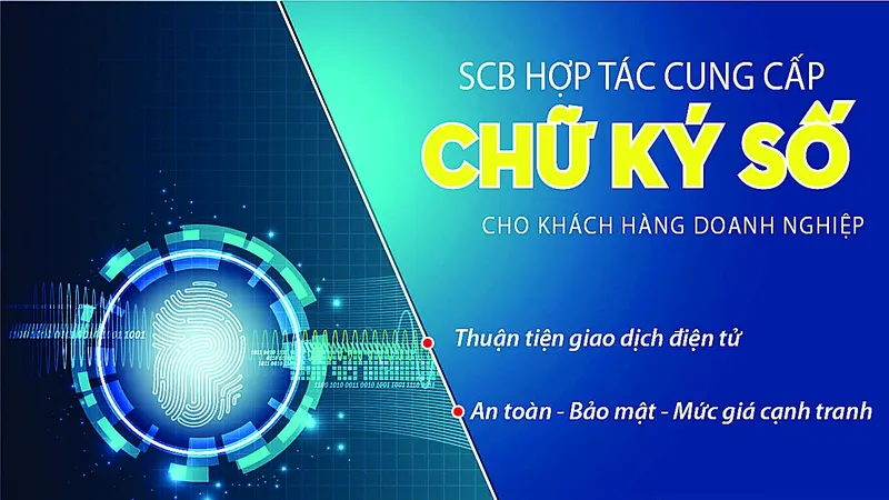 SCB hợp tác cung cấp dịch vụ chữ ký số cho khách hàng doanh nghiệp