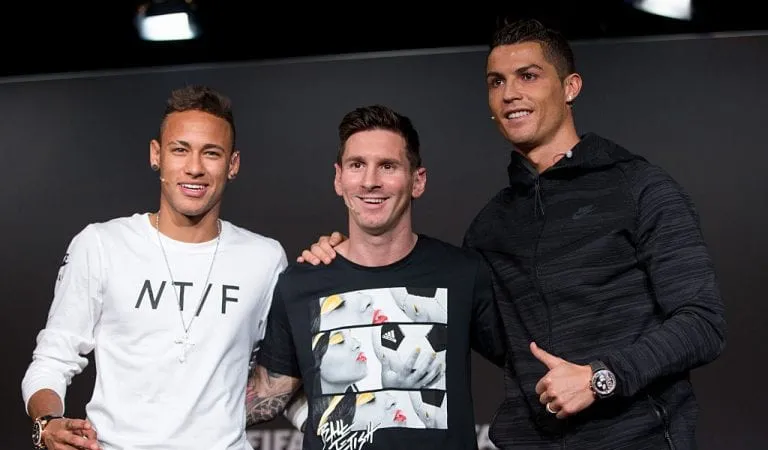 Neymar, Messi và Ronaldo. 