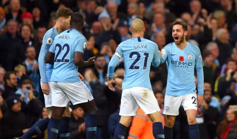 David Silva và Bernardo Silva (phải)
