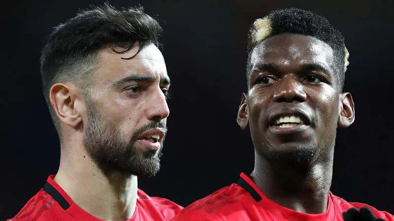 Bruno Fernandes và Paul Pogba 