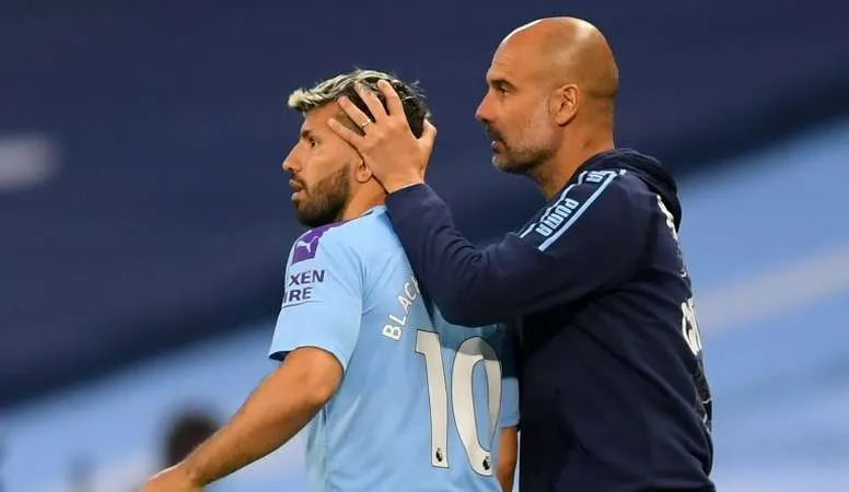 Sergio Aguero và ông thầy Pep Guardiola