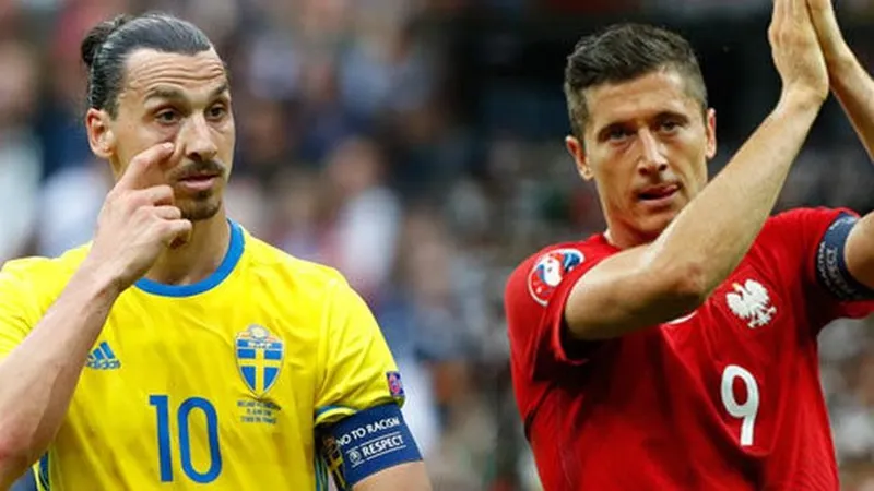  Ibrahimovic (Thụy Điển) sẽ so tài bắn phá với Lewandowski (Ba Lan)