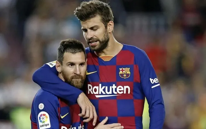 Gerard Pique và Leo Messi