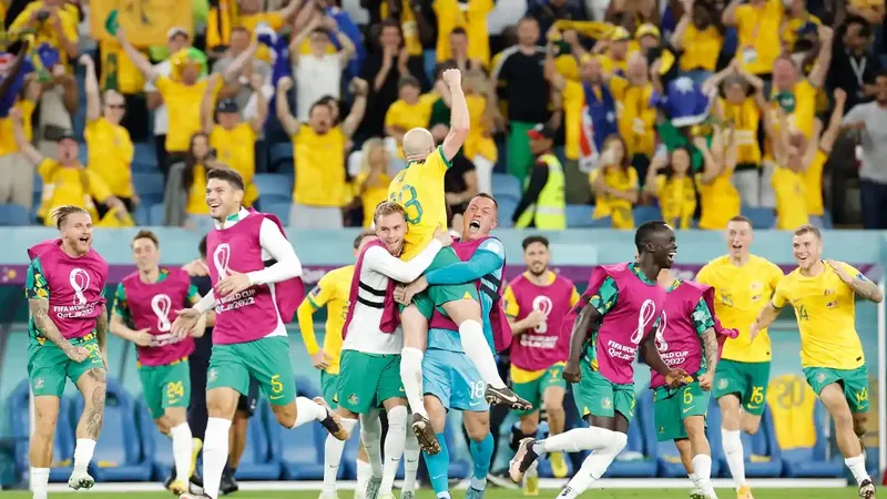 Australia ăn mừng chiến tích World Cup