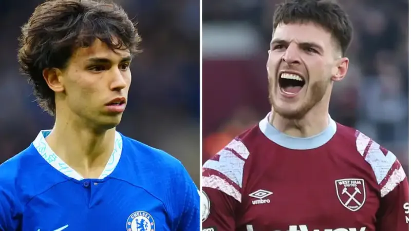 Joao Felix và Declan Rice