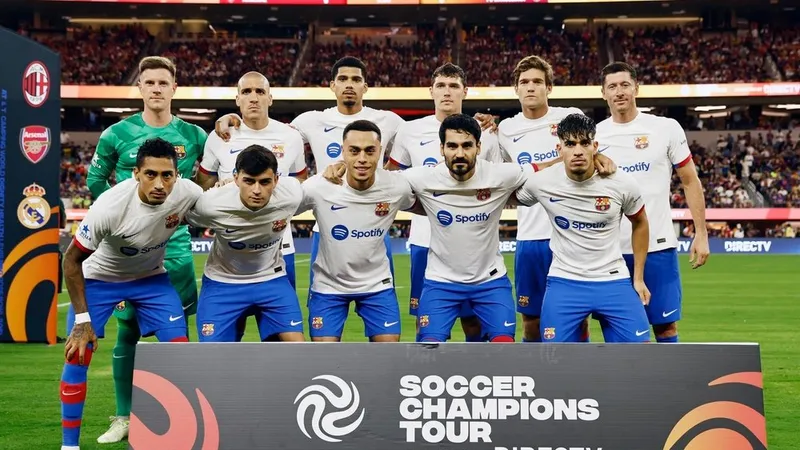 Đội hình mới của Barcelona dự tour du đấu cùng AC Milan, Arsenal và Real Madrid