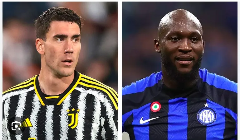 Dusan Vlahovic và Romelu Lukaku