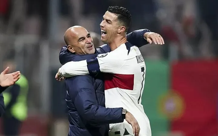 Roberto Martinez và Cristiano Ronaldo ở tuyển Bồ Đào Nha