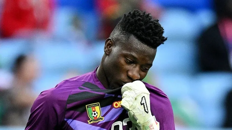 Andre Onana thất vọng với màn triình diễn của mình