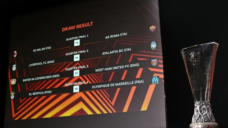 Bốc thăm vòng tứ kết Europa League: Liverpool hẹn gặp Leverkusen ở chung kết