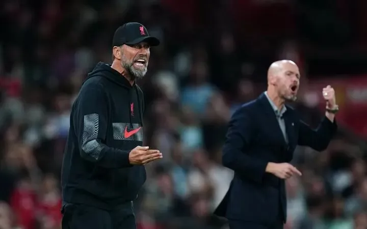 HLV Jurgen Klopp và Erik ten Hag