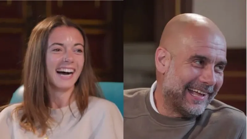 Aitana Bonmati và Pep Guardiola