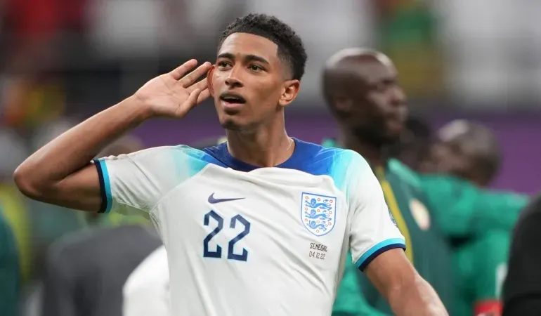 Jude Bellingham của Real Madrid đang khoác áo tuyển Anh