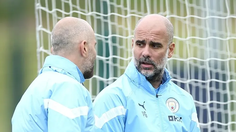 Pep Guardiola và Enzo Maresca (khi còn ở Man City)