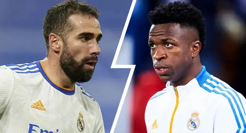 Dani Carvajal và đồng đội Vinicius Junior