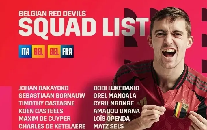 Danh sách tuyển Bỉ trong loạt trận FIFA tháng 10