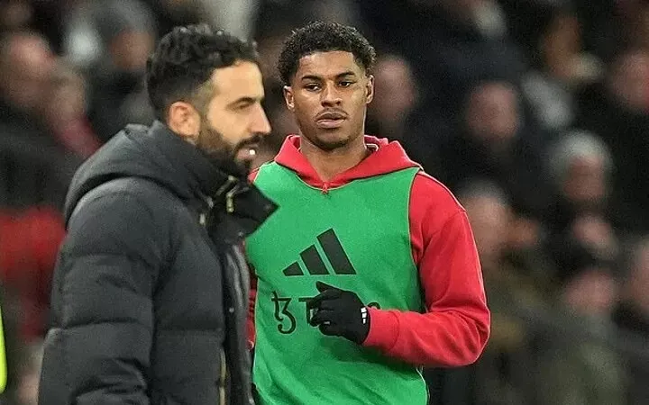 Marcus Rashford đã bị HLV Ruben Amorim loại khỏi đội hình