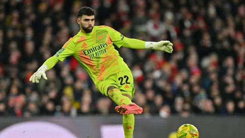 Thủ môn David Raya vẫn tin vào khả năng gây bất ngờ của Arsenal