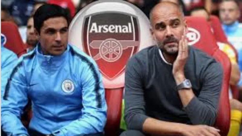 Mikel Arteta và Pep Guardiola