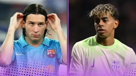 Leo Messi (19 tuổi) và Lamine Yamal (17 tuổi) khi ghi 20 bàn cho Barcelona