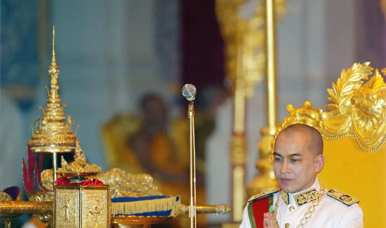 Quốc vương Norodom Sihamoni (Ảnh : PHNOM PENH POST