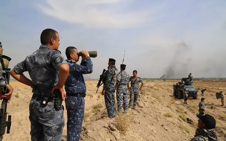 Lực lượng an ninh Iraq từng kiểm soát nhiều vùng làng mạc sau khi các tay IS bỏ chạy. Ảnh: Iraqi News