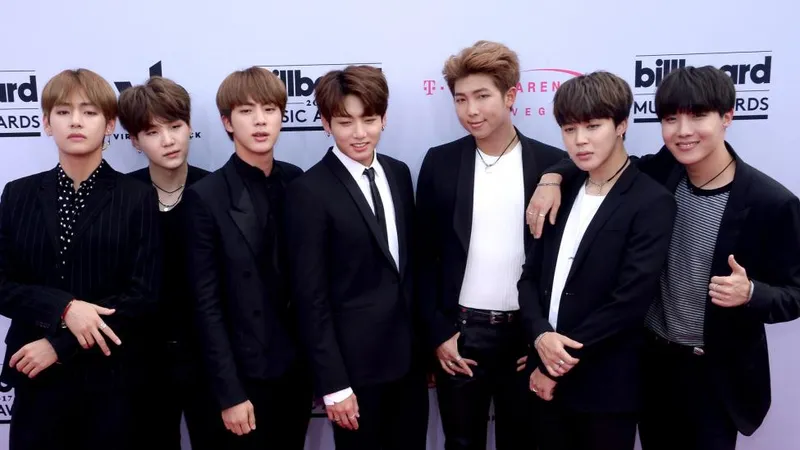 Ban nhạc BTS gồm 7 chàng trai. Ảnh: UPI