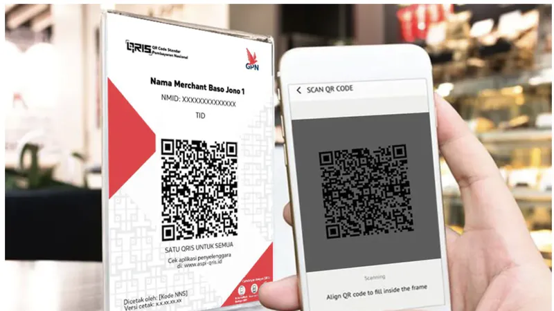 Thanh toán bằng cách quét mã QR tiêu chuẩn Indonesia (QRIS). Ảnh: lowyat.net