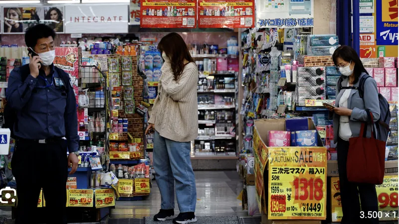 Người dân có xu hướng tiết kiệm tiền ngày càng tăng do lạm phát. Ảnh: Nikkei Asia