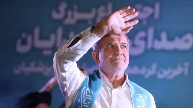 Tân Tổng thống Iran Masoud Pezeshkian. Ảnh: WANA